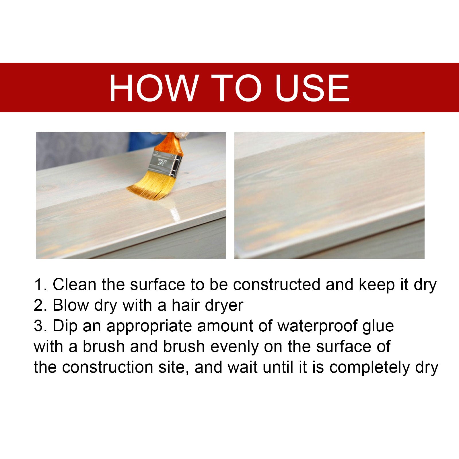 Transparent Leak Repair Waterproof Glue, Free Smashing Brick Toilet Kitchen Floor Tile Paint Waterproofing Agent - DivineLink1 | Electronics, Fitness, Household Essentials | Shop