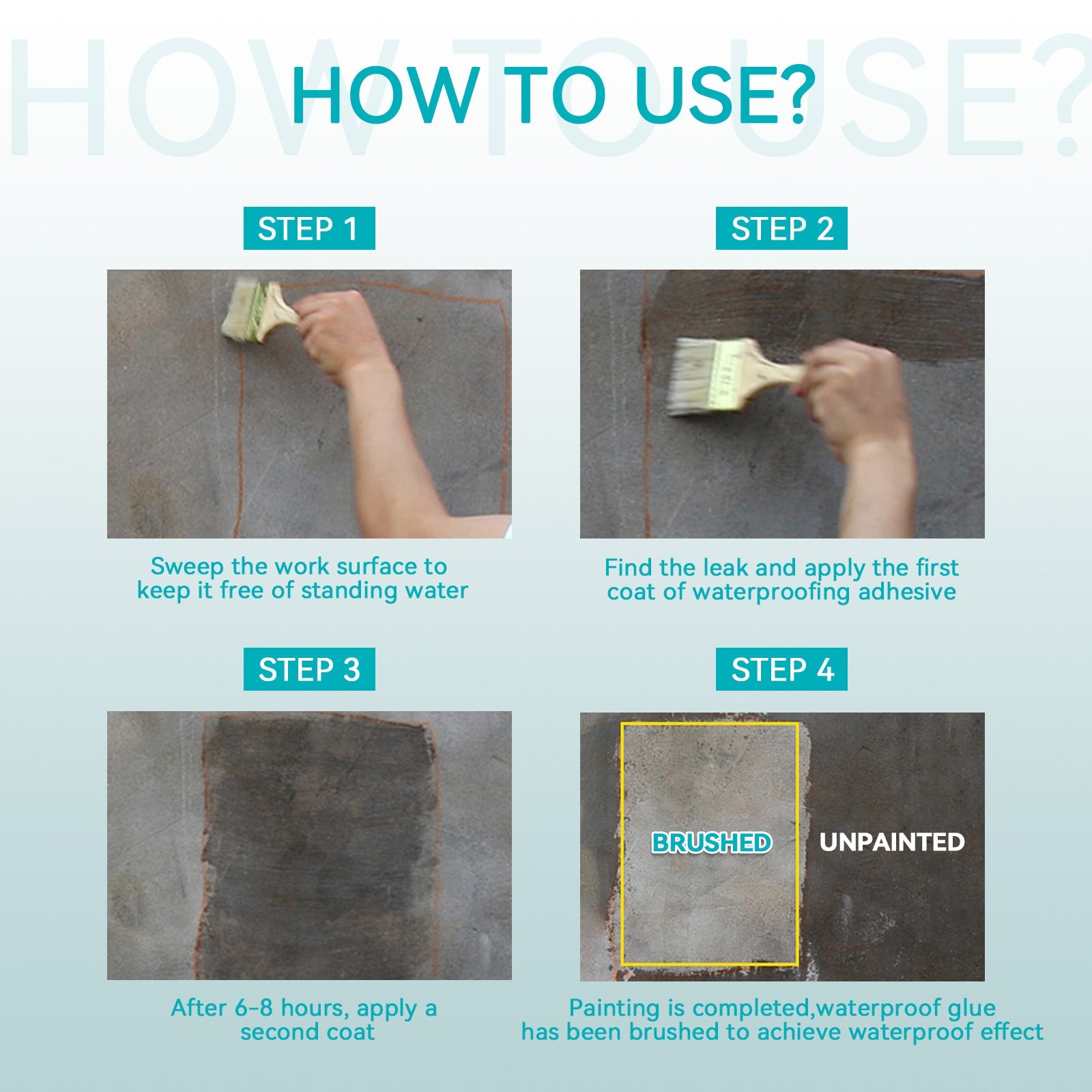 Transparent Waterproof Adhesive, Toilet Kitchen Exterior Wall Roof Leakproof Repair Leak - Free Brick Waterproof Coating - DivineLink1 | Electronics, Fitness, Household Essentials | Shop