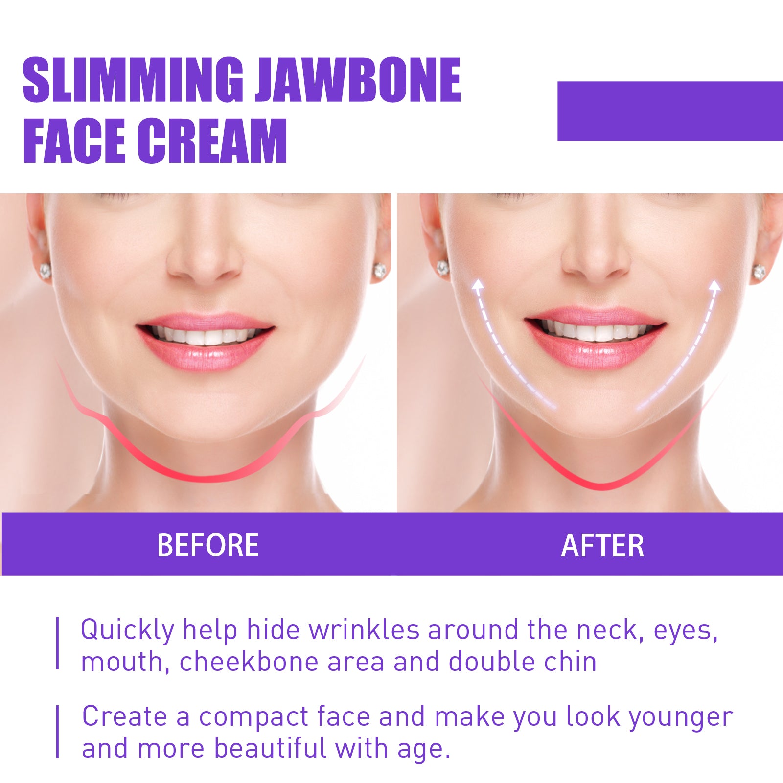 V Face Firming Cream Firming And Moisturizing Facial Contour Chin Facial Skin Massage Treatment Cream - DivineLink1 | Electronics, Fitness, Household Essentials | Shop