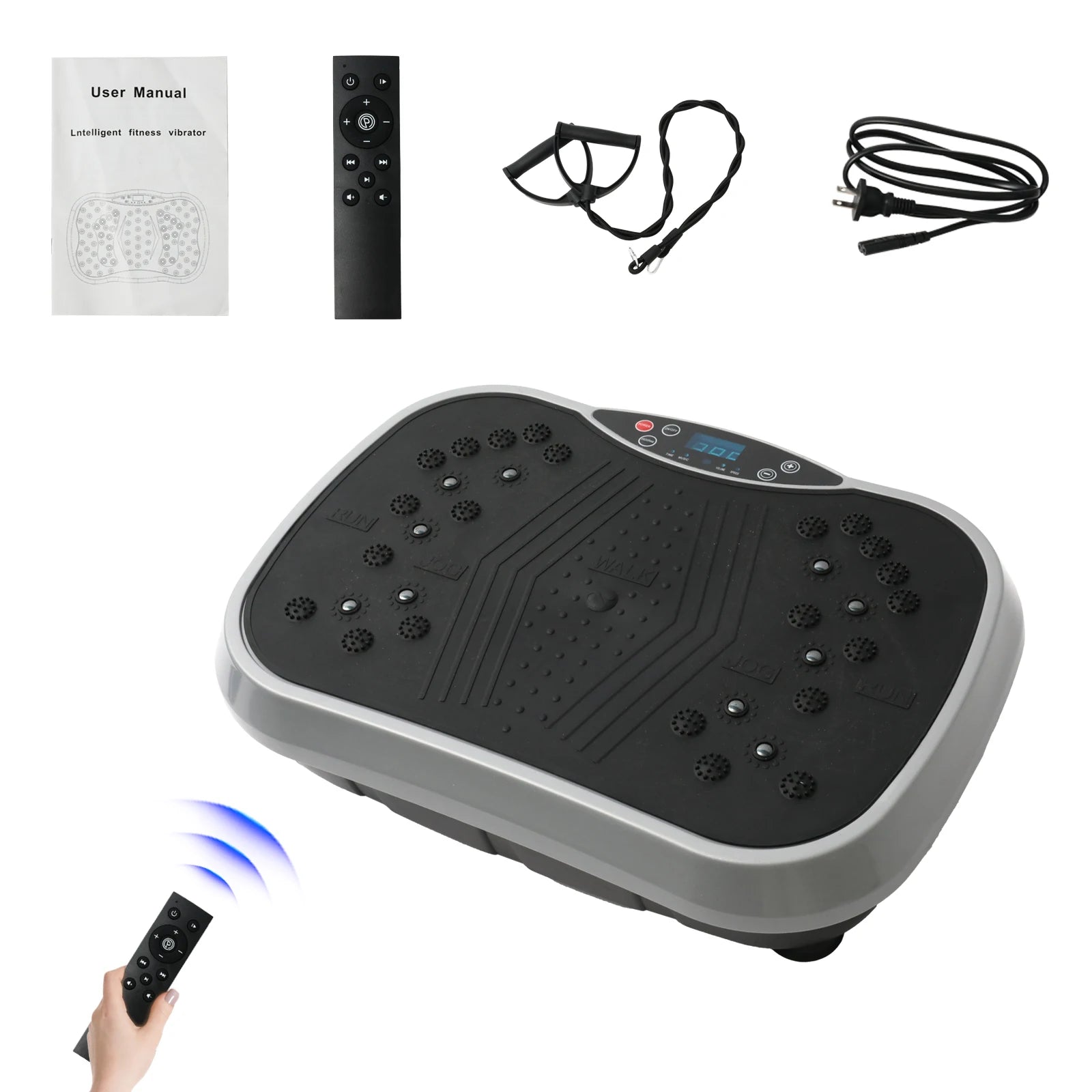 Vibration Plate Exercise Machine Fat - Burning Home Fitness Fat Slinger Shaping Whole Body Workout Portable Fitness Equipment - DivineLink1 | Electronics, Fitness, Household Essentials | Shop