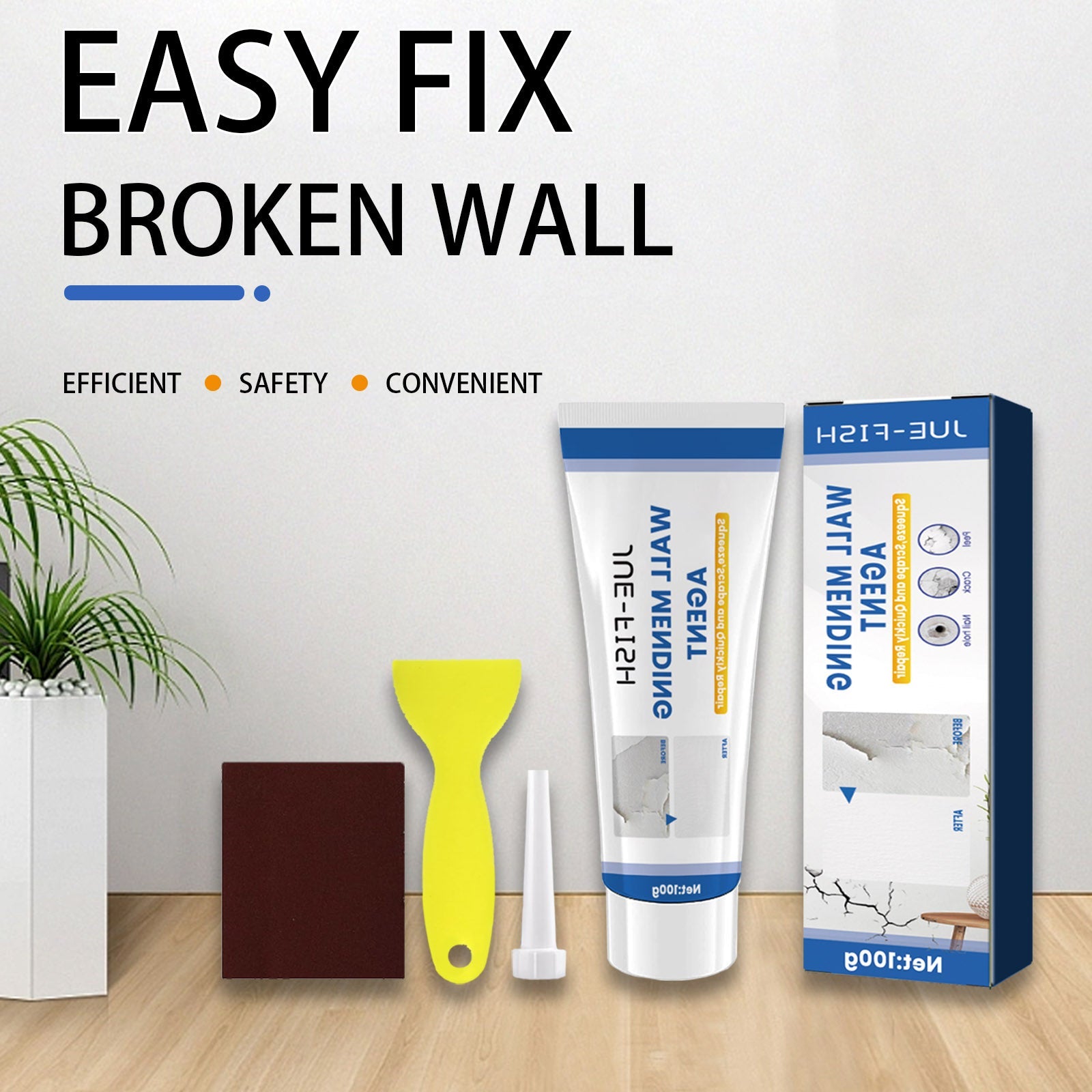 Wall Repair Paste, Face Repair And Renovation Cover Mildew Stains Household Wall Cracks Repair Paste - DivineLink1 | Electronics, Fitness, Household Essentials | Shop