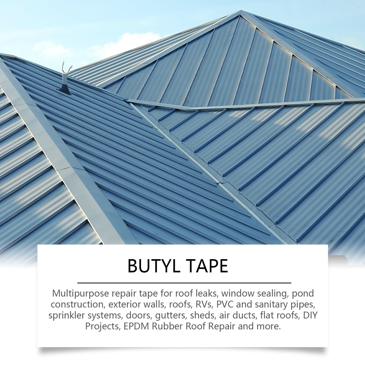 Waterproof Butyl Tape, Roof Repair Leakage Plugging Moisture - Proof High - Stick Self - Adhesive Aluminum Foil Waterproof Roll - DivineLink1 | Electronics, Fitness, Household Essentials | Shop