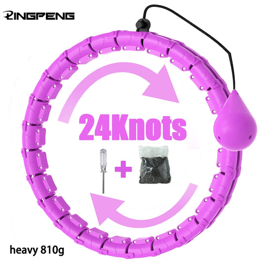 Weighted Fitness Circle Hoops for Adults Weight Loss Plus Size for Adults Smart Exercise 2 in 1 Adjustable with Detachable Knots - DivineLink1 | Electronics, Fitness, Household Essentials | Shop
