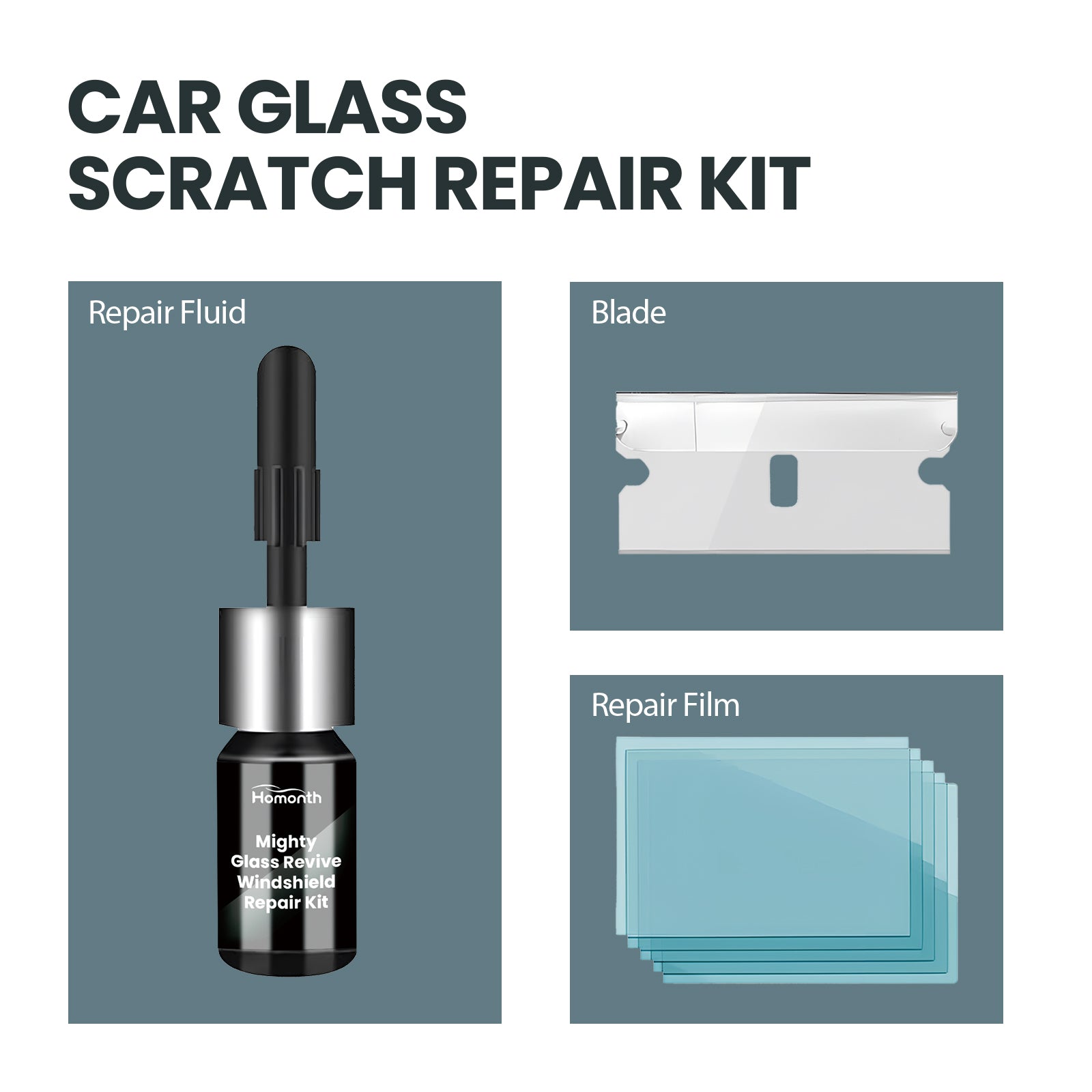 Windshield Repair Kit Automotive Windshield Cracks Broken Repair Special Adhesive Solution - DivineLink1 | Electronics, Fitness, Household Essentials | Shop