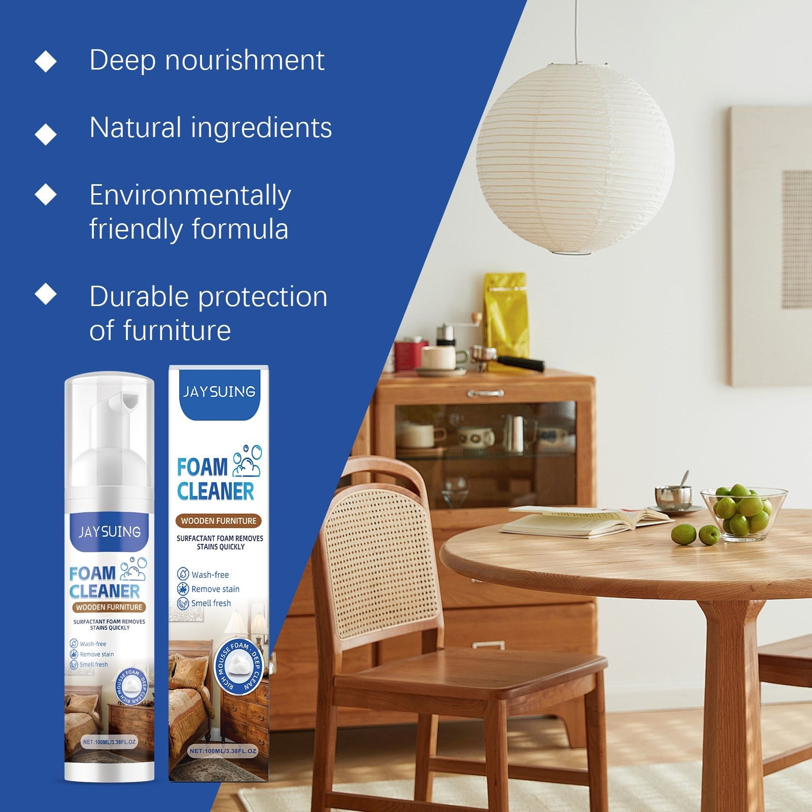 Wood Furniture Foam Cleaner Home Wood Mildew Furniture Cleaning And Maintenance Care Agent - DivineLink1 | Electronics, Fitness, Household Essentials | Shop