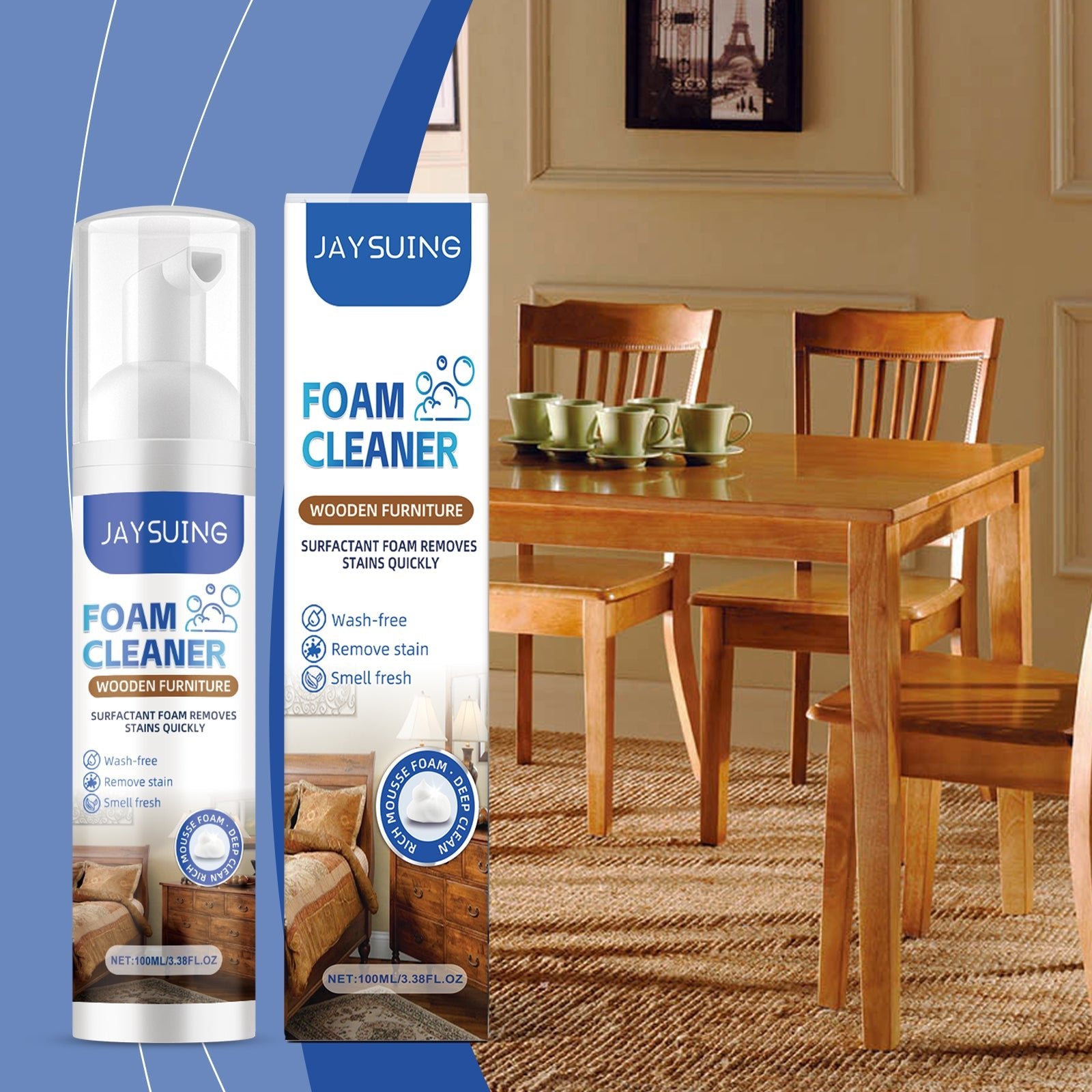 Wood Furniture Foam Cleaner Home Wood Mildew Furniture Cleaning And Maintenance Care Agent - DivineLink1 | Electronics, Fitness, Household Essentials | Shop