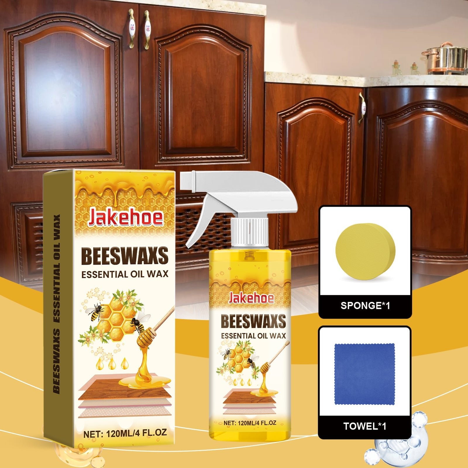 Wood Polishing Beeswax Spray Curing Furniture Polishing Color Protection Nourishing Anti - Cracking Wood Spray - DivineLink1 | Electronics, Fitness, Household Essentials | Shop